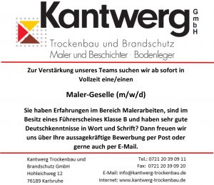 Stellenangebot Maler